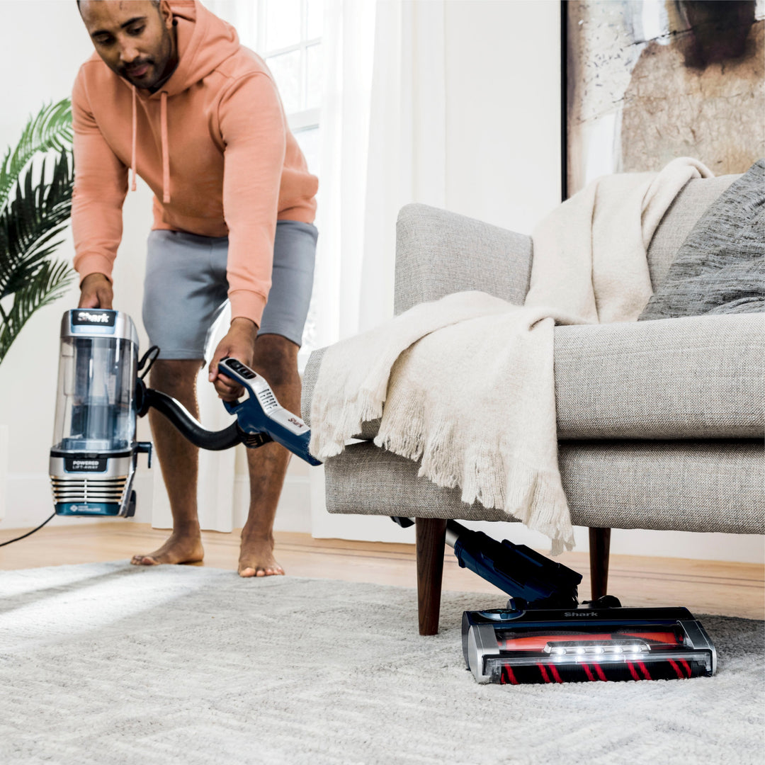 Shark - Stratos Upright Vacuum with DuoClean PowerFins HairPro, Self-Cleaning Brushroll, Odor Neutralizer Technology - Navy_12