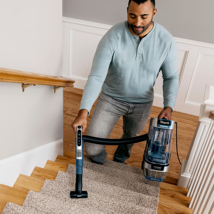 Shark - Stratos Upright Vacuum with DuoClean PowerFins HairPro, Self-Cleaning Brushroll, Odor Neutralizer Technology - Navy_11