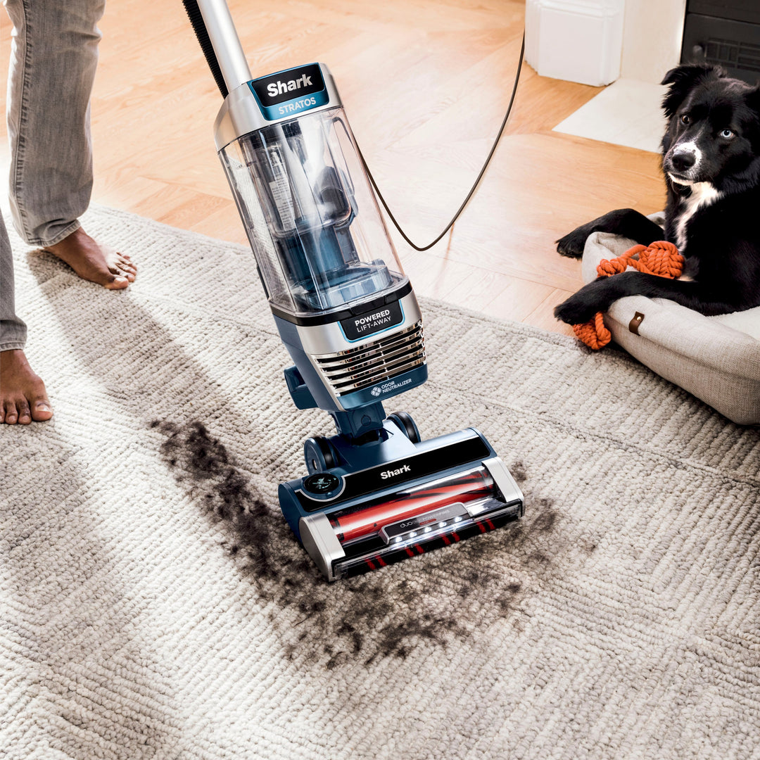 Shark - Stratos Upright Vacuum with DuoClean PowerFins HairPro, Self-Cleaning Brushroll, Odor Neutralizer Technology - Navy_7