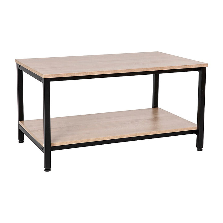Flash Furniture - Finley Modern Industrial 2 Tier Coffee Table - Driftwood_0