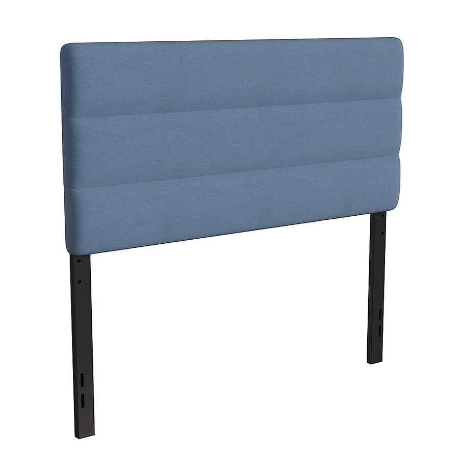 Flash Furniture - Paxton Channel Stitched Upholstered Headboard, Adjustable Height from  44.5" to 57.25" - Blue_0