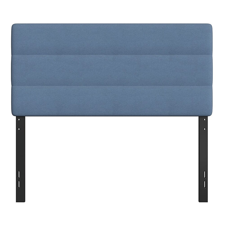 Flash Furniture - Paxton Channel Stitched Upholstered Headboard, Adjustable Height from  44.5" to 57.25" - Blue_2