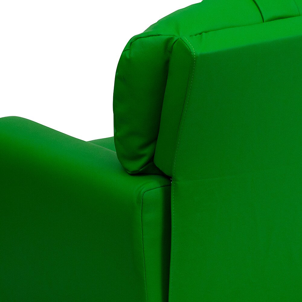 Flash Furniture - Contemporary Kids Recliner with Cup Holder - Green Vinyl_3