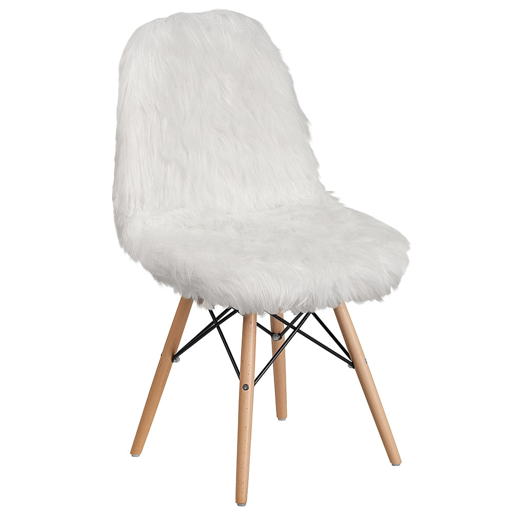 Flash Furniture - Shaggy Dog Accent Chair - White_0