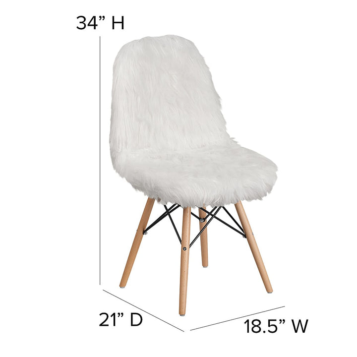 Flash Furniture - Shaggy Dog Accent Chair - White_6