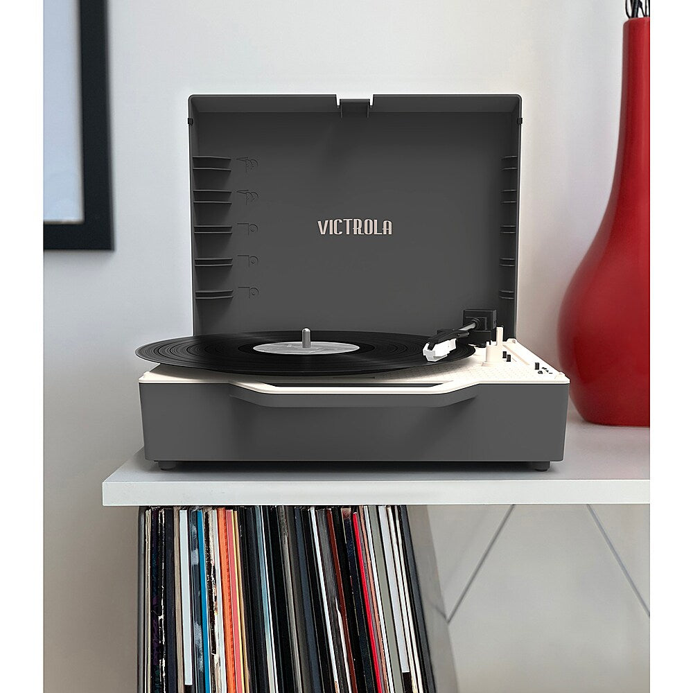 Victrola - Re-Spin Sustainable Bluetooth Suitcase Record Player - Graphite Grey_9