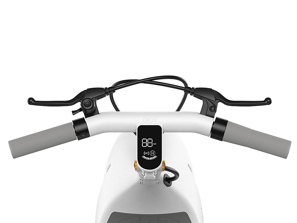 OKAI - Beetle Pro Electric Scooter with Foldable Seat - White - White_1