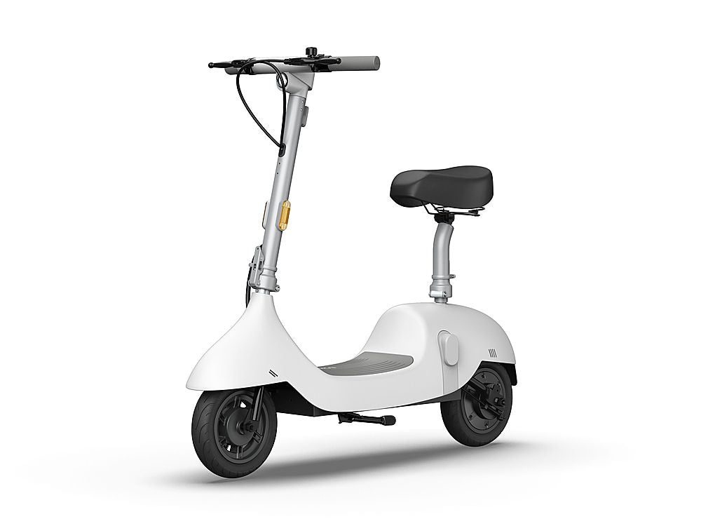 OKAI - Beetle Pro Electric Scooter with Foldable Seat - White - White_0