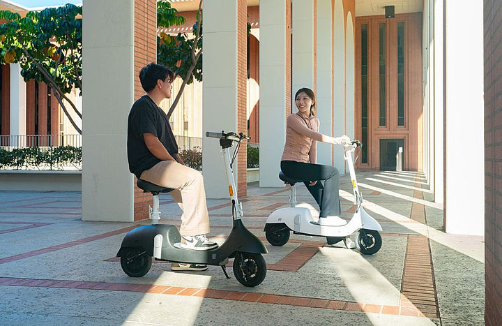 OKAI - Beetle Pro Electric Scooter with Foldable Seat - White - White_4