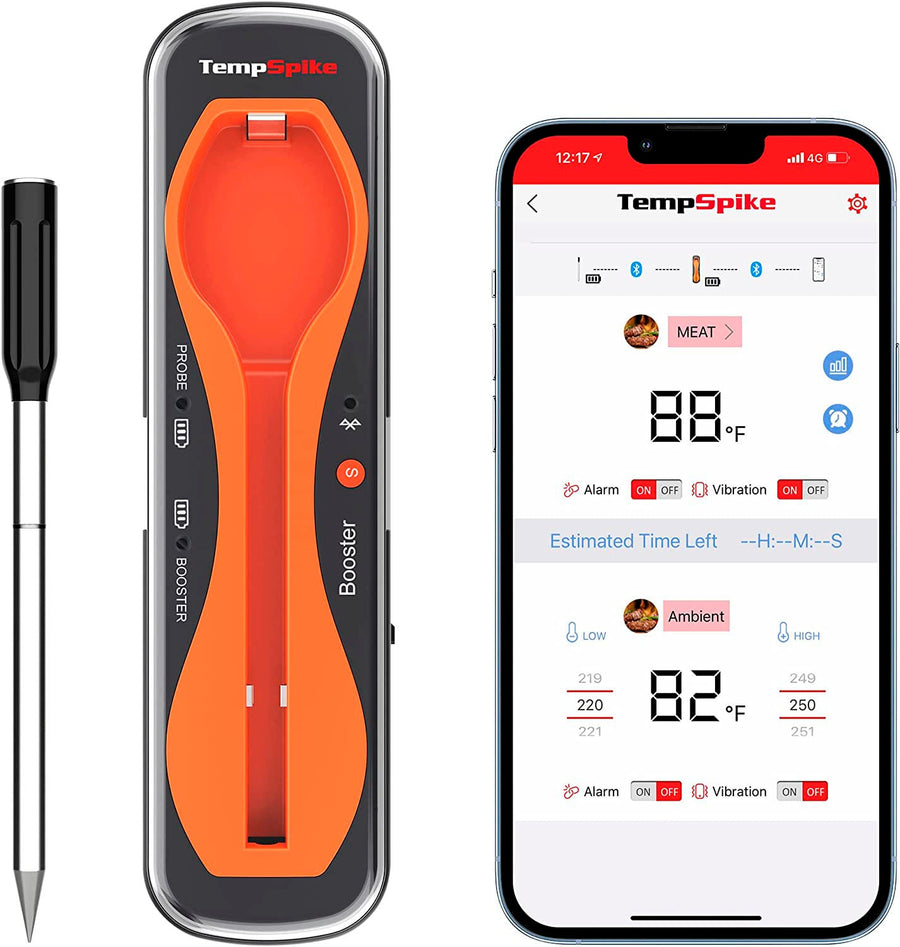 ThermoPro - TempSpike Bluetooth Food Thermometer - Red/Black_0