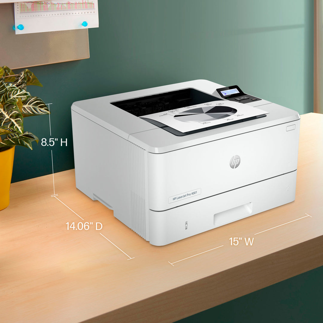 HP - LaserJet Pro 4001n Black-and-White Laser Printer_5