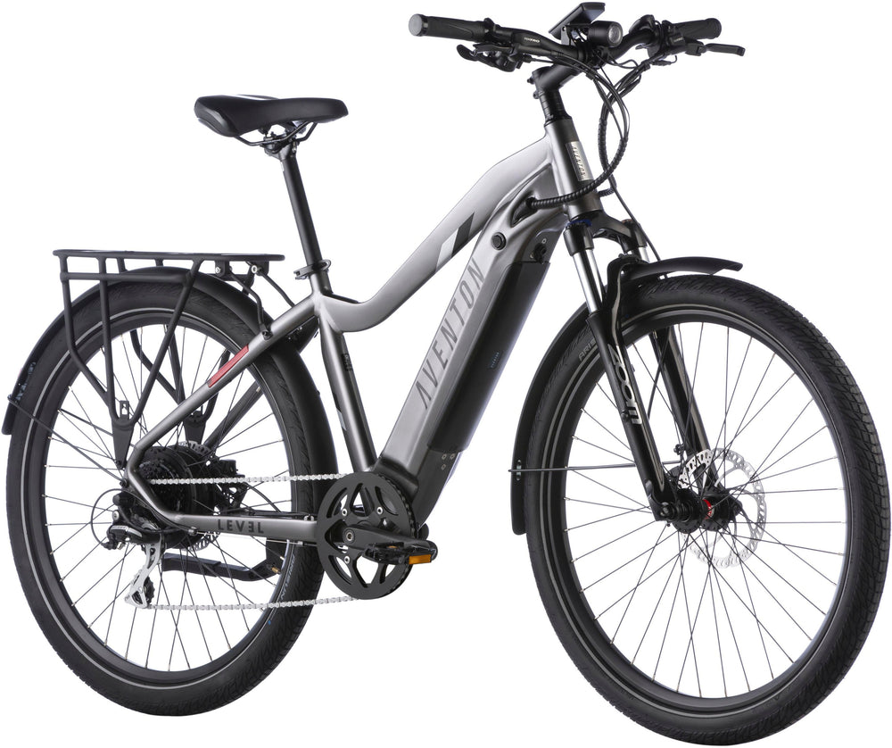 Aventon - Level.2 Commuter Step-Over eBike w/ up to 60 miles Max Operating Range and 28 MPH Max Speed - Clay Grey_1