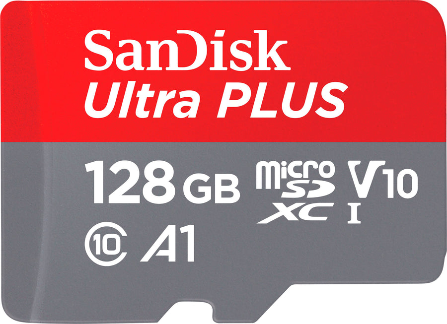 SanDisk - Ultra PLUS 128GB microSDXC UHS-I Memory Card_0
