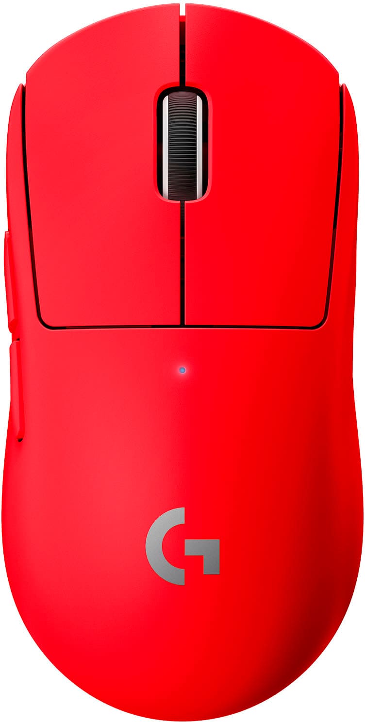 Logitech - PRO X SUPERLIGHT Lightweight Wireless Optical Gaming Mouse with HERO 25K Sensor - Red_7