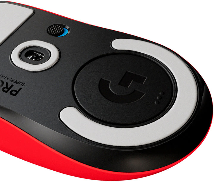 Logitech - PRO X SUPERLIGHT Lightweight Wireless Optical Gaming Mouse with HERO 25K Sensor - Red_3