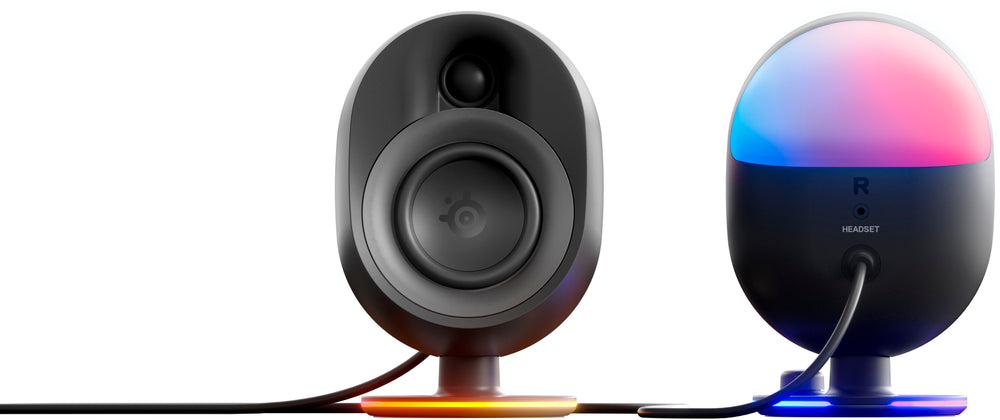 SteelSeries - Arena 7 2.1 Bluetooth Gaming Speakers with RGB Lighting (3 Piece) - Black_1