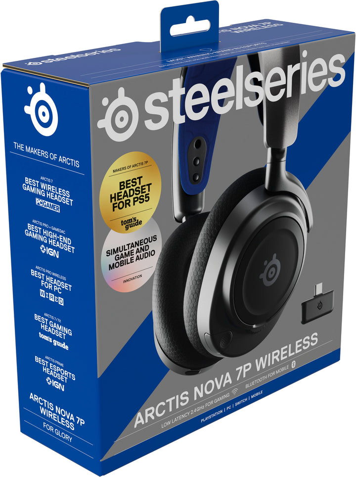 SteelSeries - Arctis Nova 7P Wireless Gaming Headset for PS5, and PS4 - Black_10