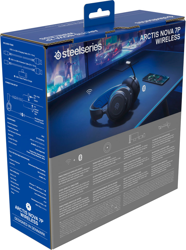 SteelSeries - Arctis Nova 7P Wireless Gaming Headset for PS5, and PS4 - Black_8