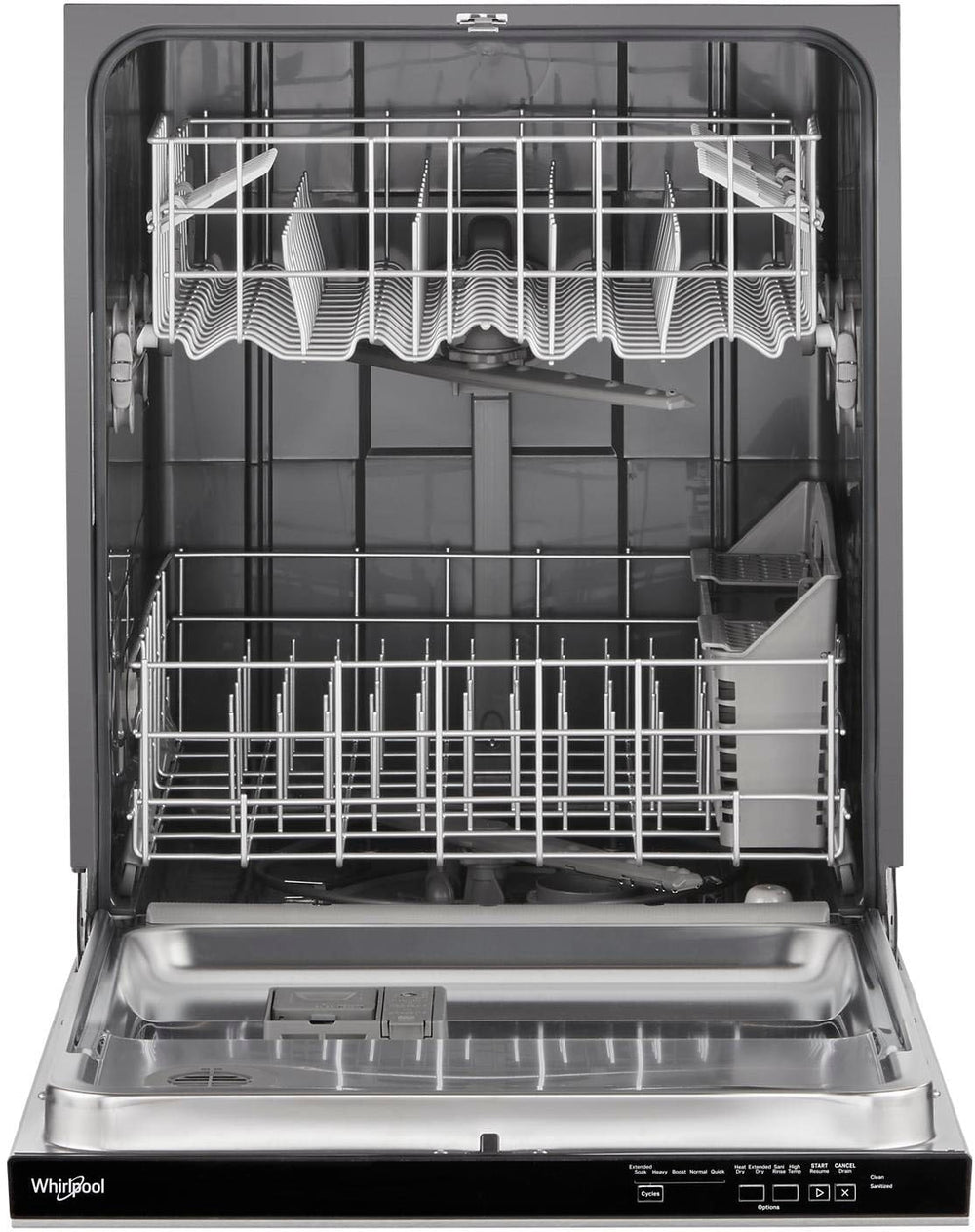 Whirlpool - Top Control Built-In Dishwasher with Boost Cycle 55 dBa - Stainless steel_1