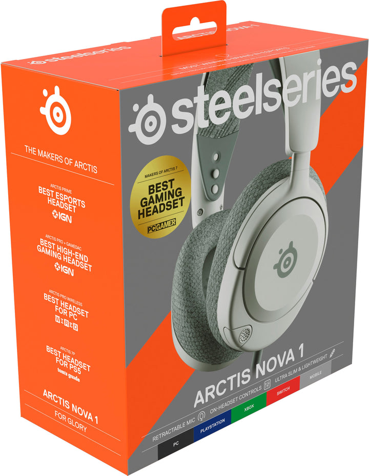 SteelSeries - Arctis Nova 1 Wired Gaming Headset for PC - White_9