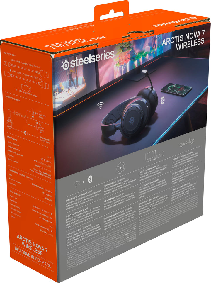 SteelSeries - Arctis Nova 7 Wireless Gaming Headset for PC - Black_8
