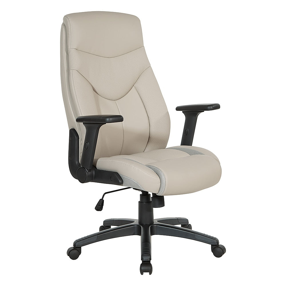 Office Star Products - Exec Bonded Leather Office Chair - Taupe_1