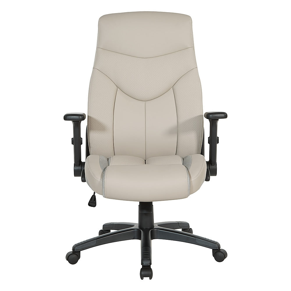 Office Star Products - Exec Bonded Leather Office Chair - Taupe_0