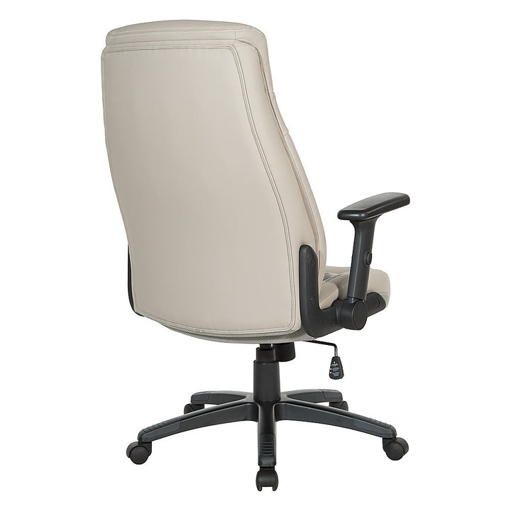 Office Star Products - Exec Bonded Leather Office Chair - Taupe_2