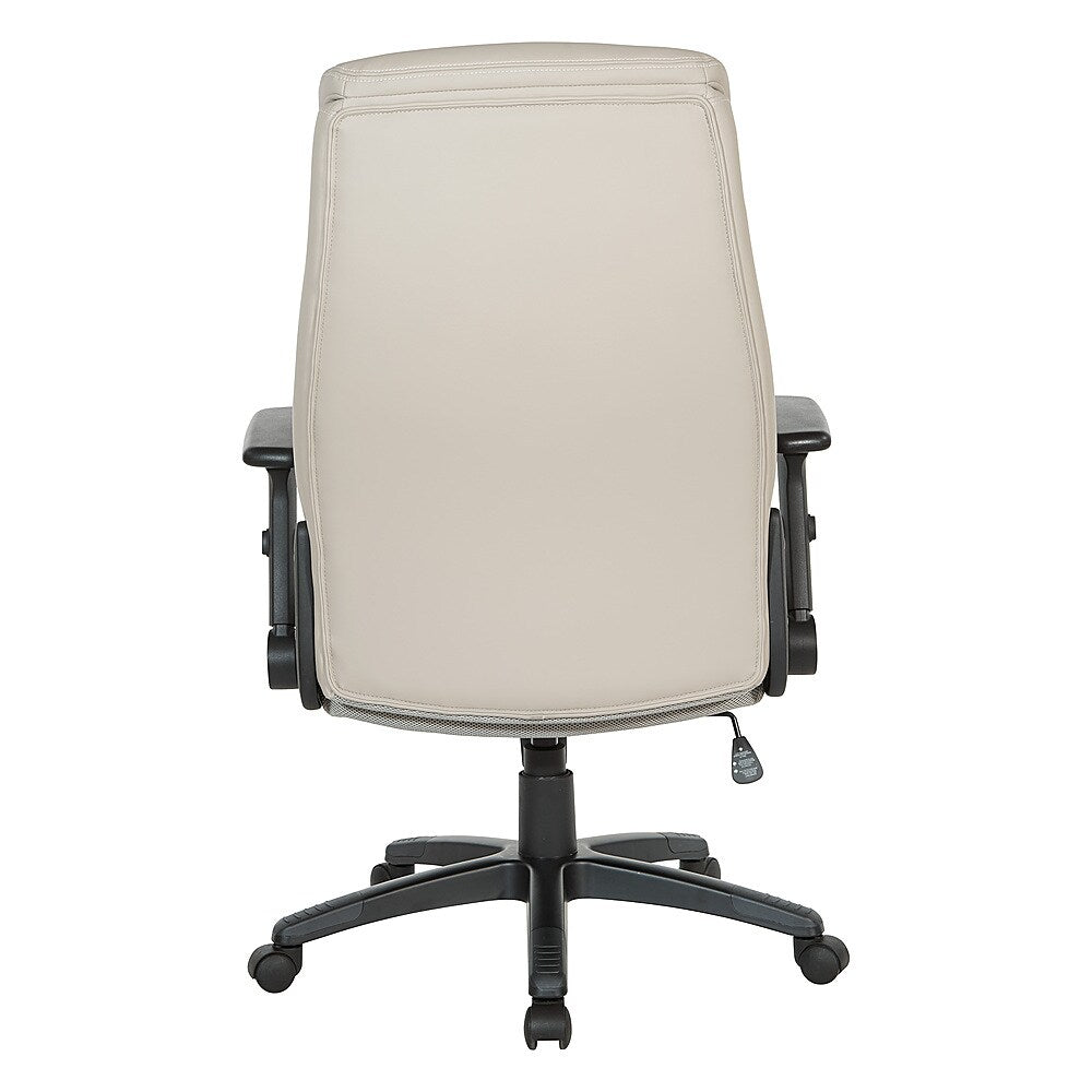 Office Star Products - Exec Bonded Leather Office Chair - Taupe_9