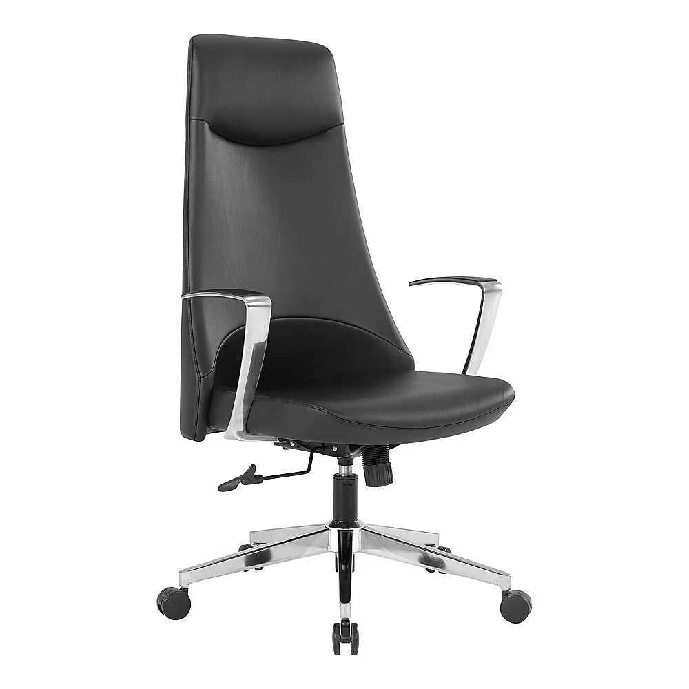Office Star Products - High Back Antimicrobial Fabric Office Chair - Dillon Black_1