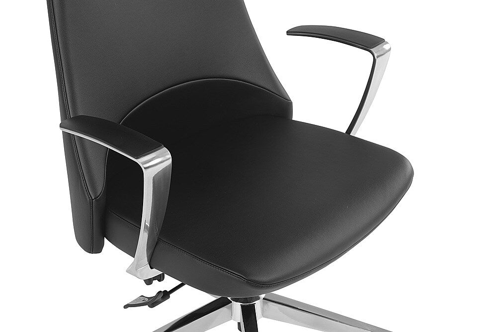 Office Star Products - High Back Antimicrobial Fabric Office Chair - Dillon Black_5
