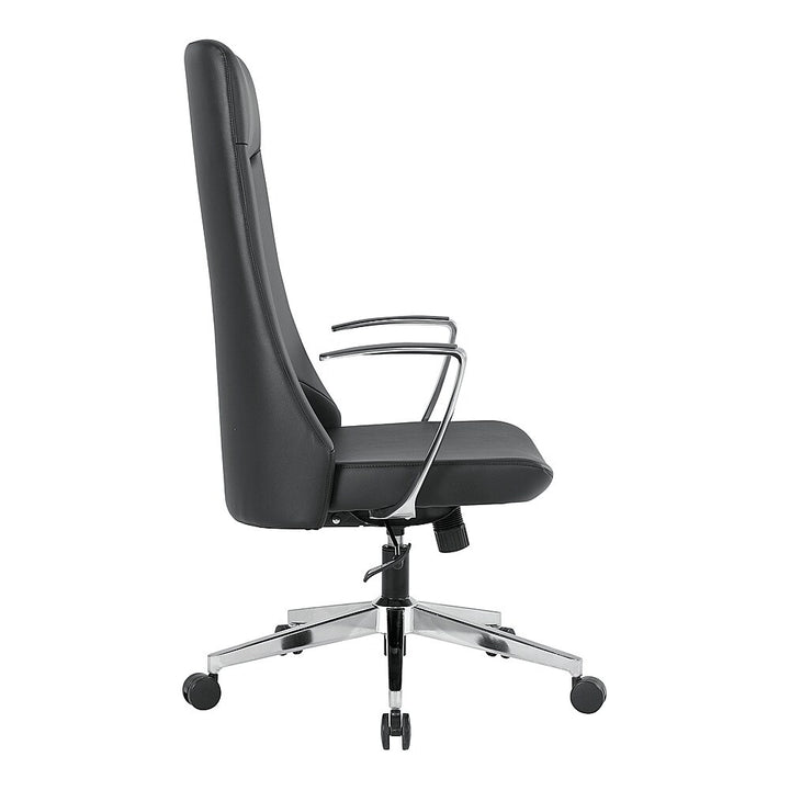 Office Star Products - High Back Antimicrobial Fabric Office Chair - Dillon Black_2