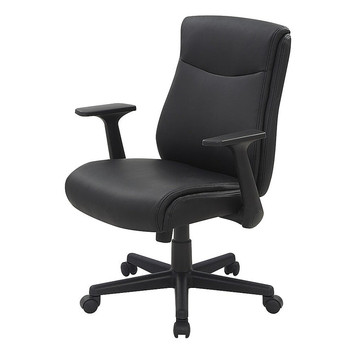 Office Star Products - Mid Back Managers Office Chair - Black_2