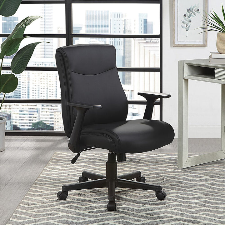 Office Star Products - Mid Back Managers Office Chair - Black_9