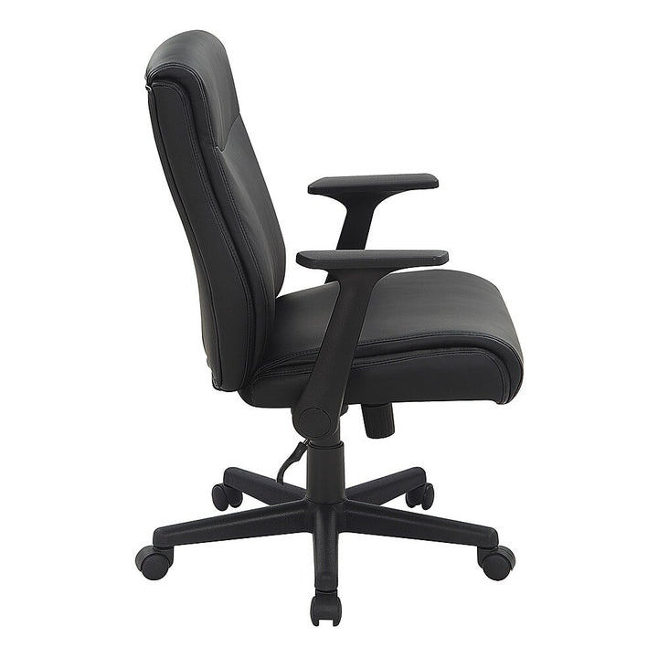 Office Star Products - Mid Back Managers Office Chair - Black_3