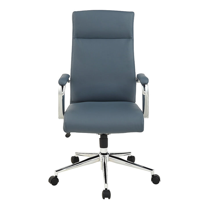 Office Star Products - High Back Antimicrobial Fabric Chair - Dillon Blue_0