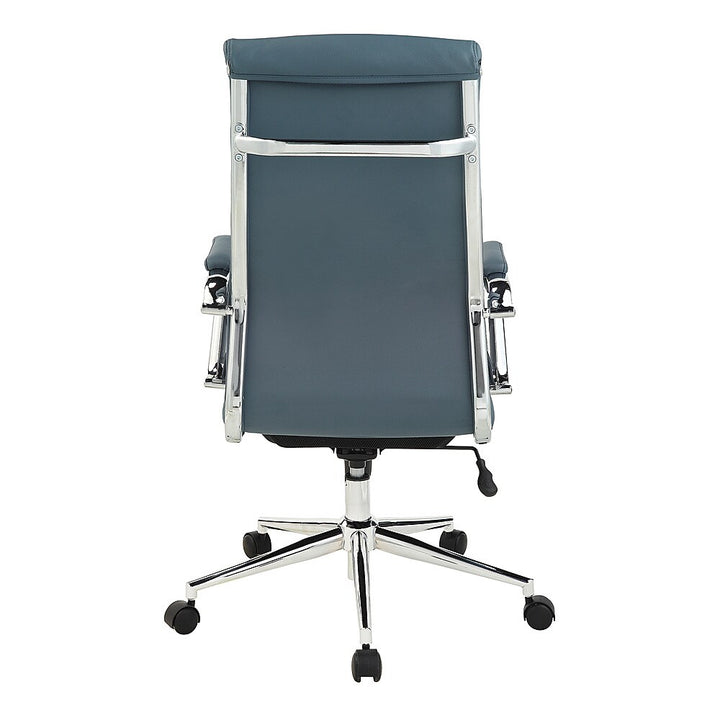 Office Star Products - High Back Antimicrobial Fabric Chair - Dillon Blue_6