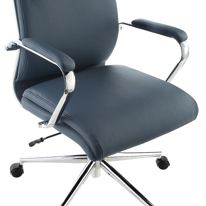 Office Star Products - High Back Antimicrobial Fabric Chair - Dillon Blue_4