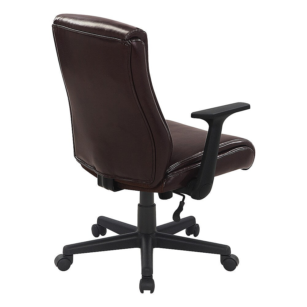 Office Star Products - Mid Back Managers Office Chair - Chocolate_2
