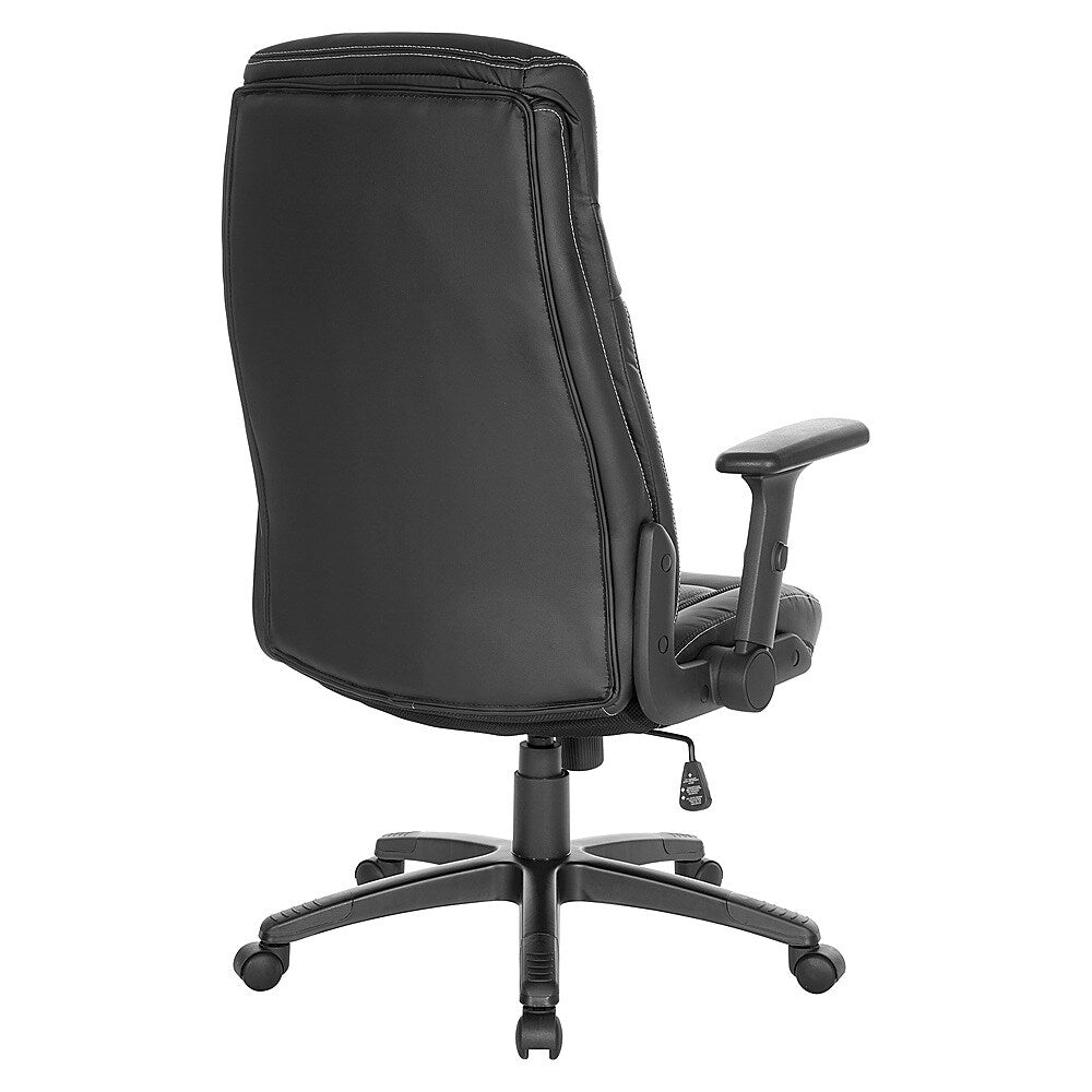 Office Star Products - Exec Bonded Leather Office Chair - Black_7