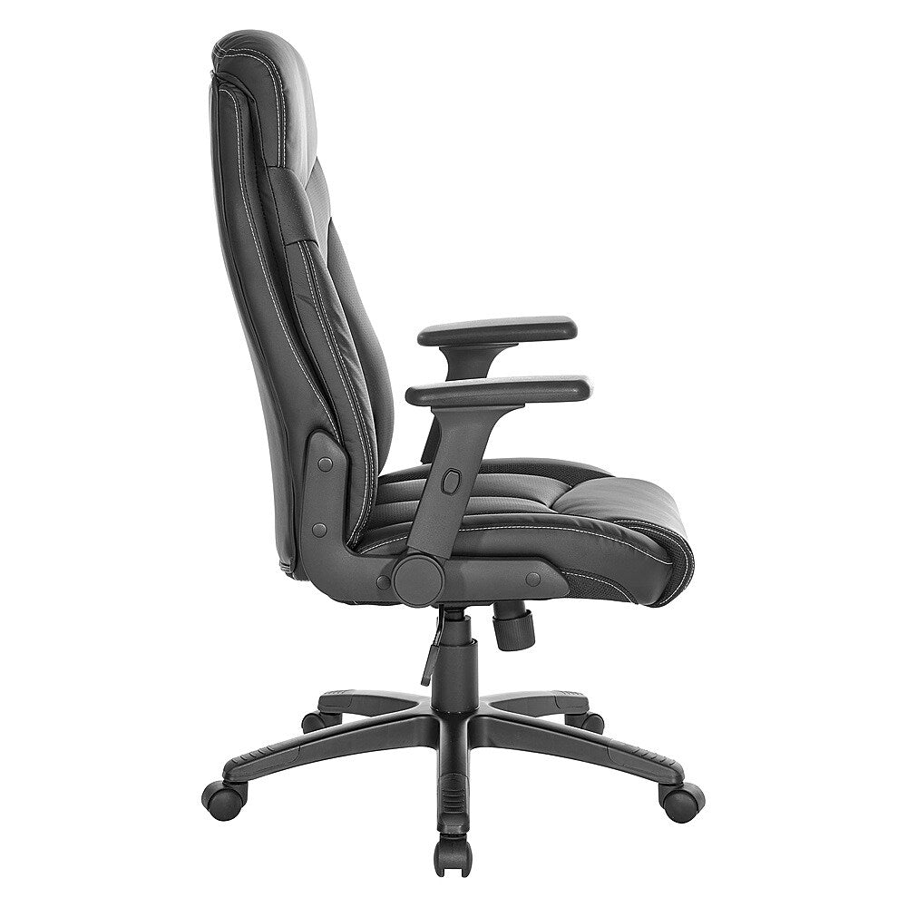 Office Star Products - Exec Bonded Leather Office Chair - Black_2