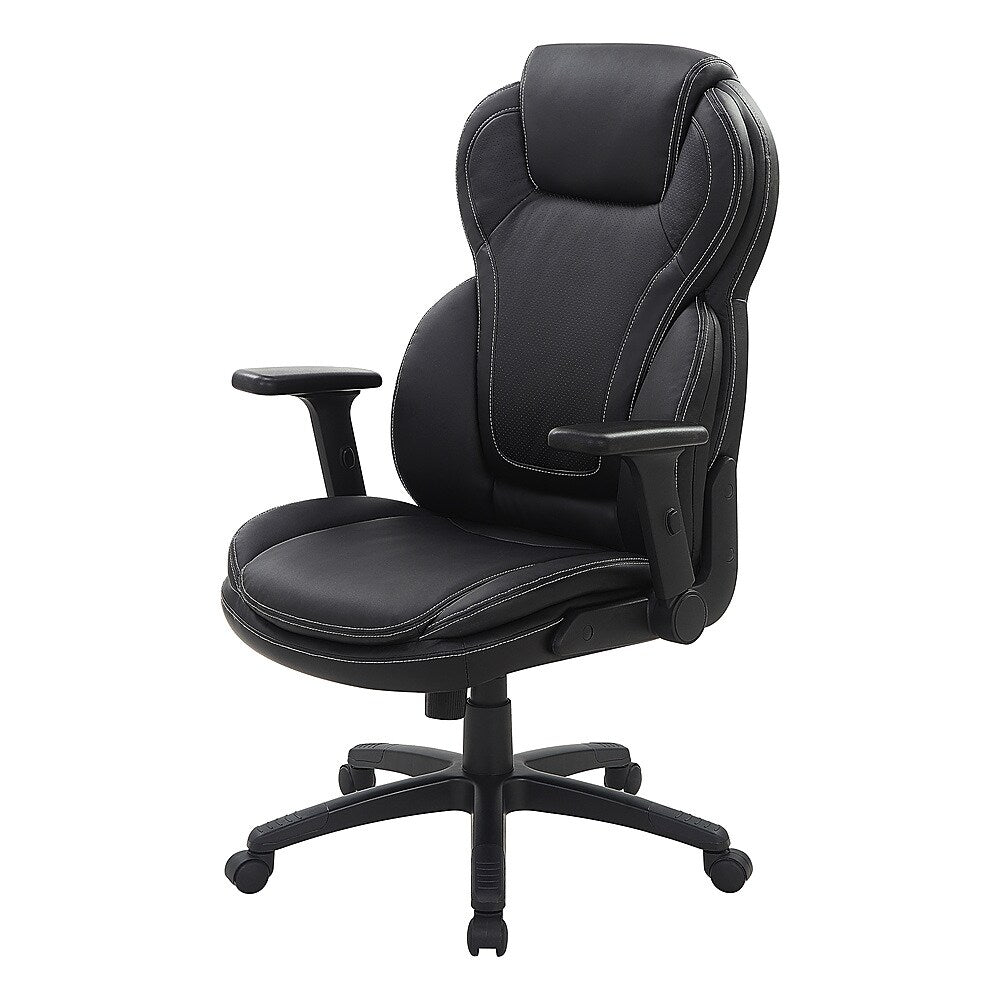 Office Star Products - Exec Bonded Lthr Office Chair - Black_10