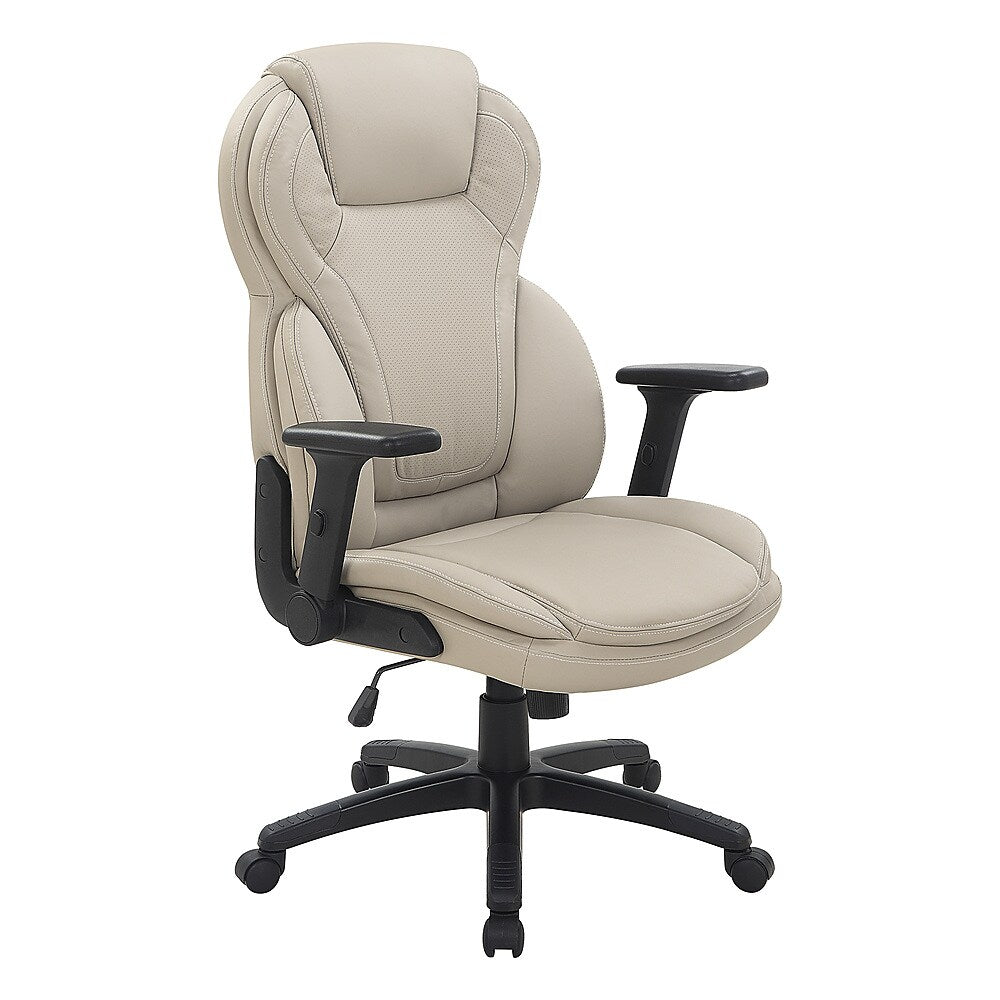 Office Star Products - Exec Bonded Lthr Office Chair - Taupe_1