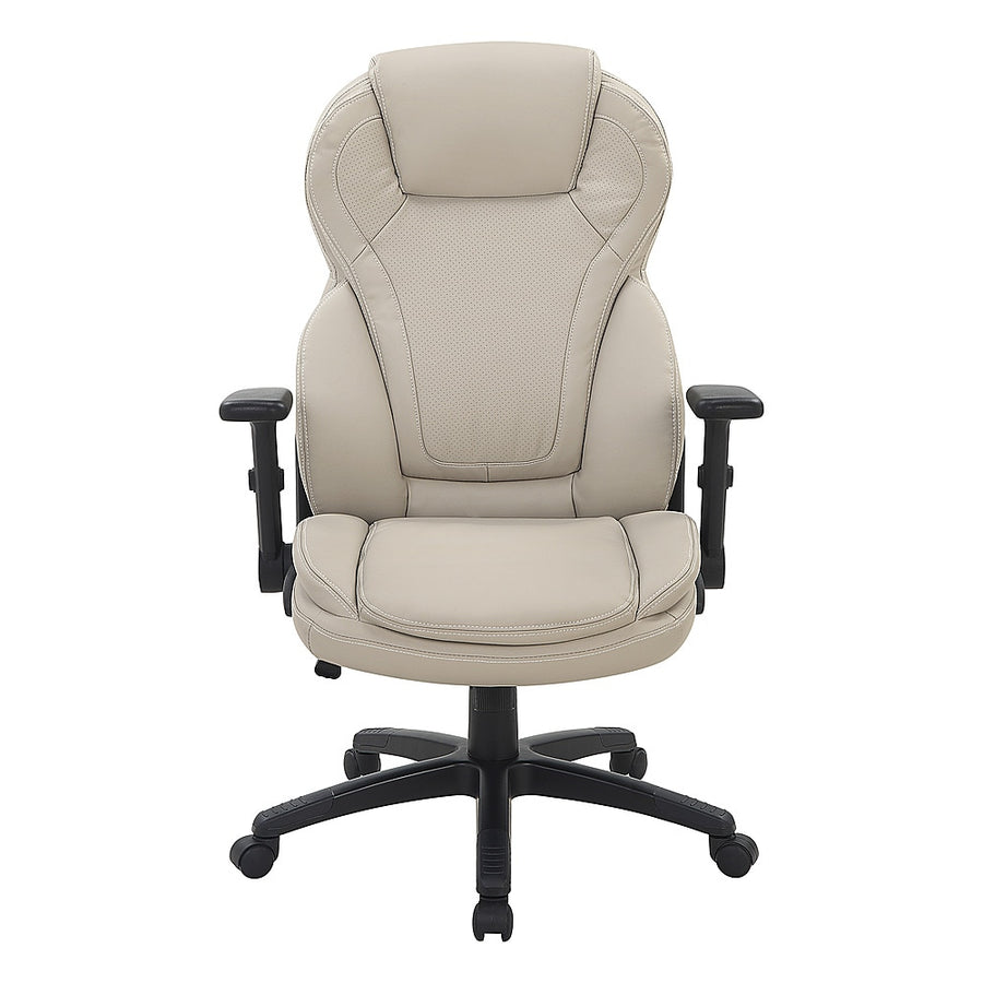 Office Star Products - Exec Bonded Lthr Office Chair - Taupe_0