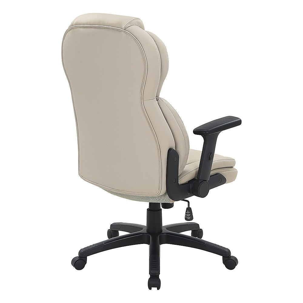 Office Star Products - Exec Bonded Lthr Office Chair - Taupe_10
