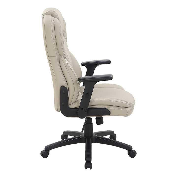 Office Star Products - Exec Bonded Lthr Office Chair - Taupe_3