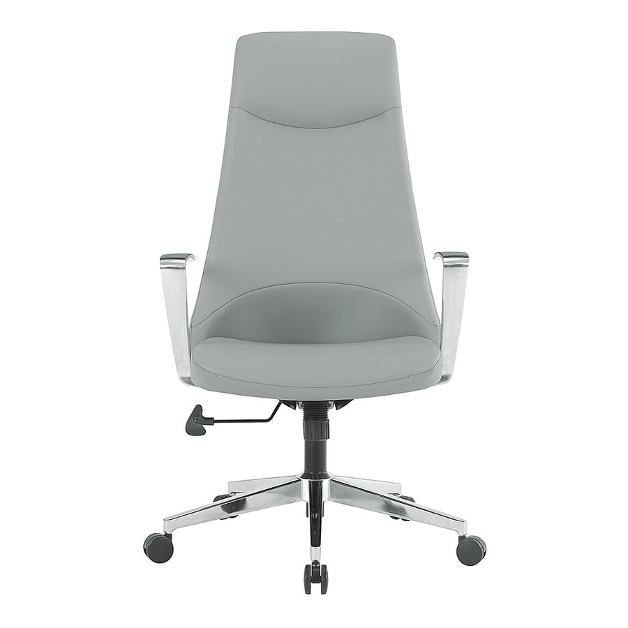 Office Star Products - High Back Antimicrobial Fabric Office Chair - Dillon Steel_0