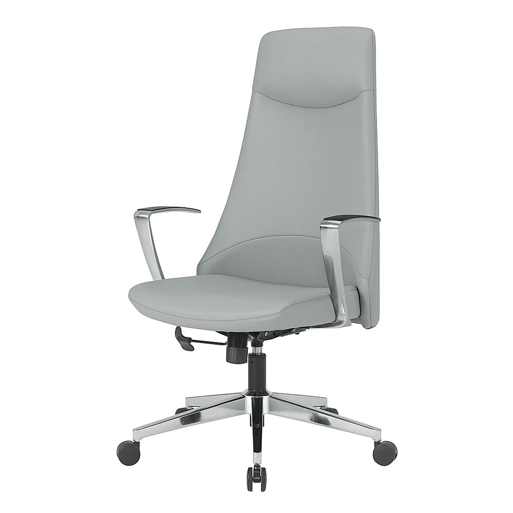 Office Star Products - High Back Antimicrobial Fabric Office Chair - Dillon Steel_10