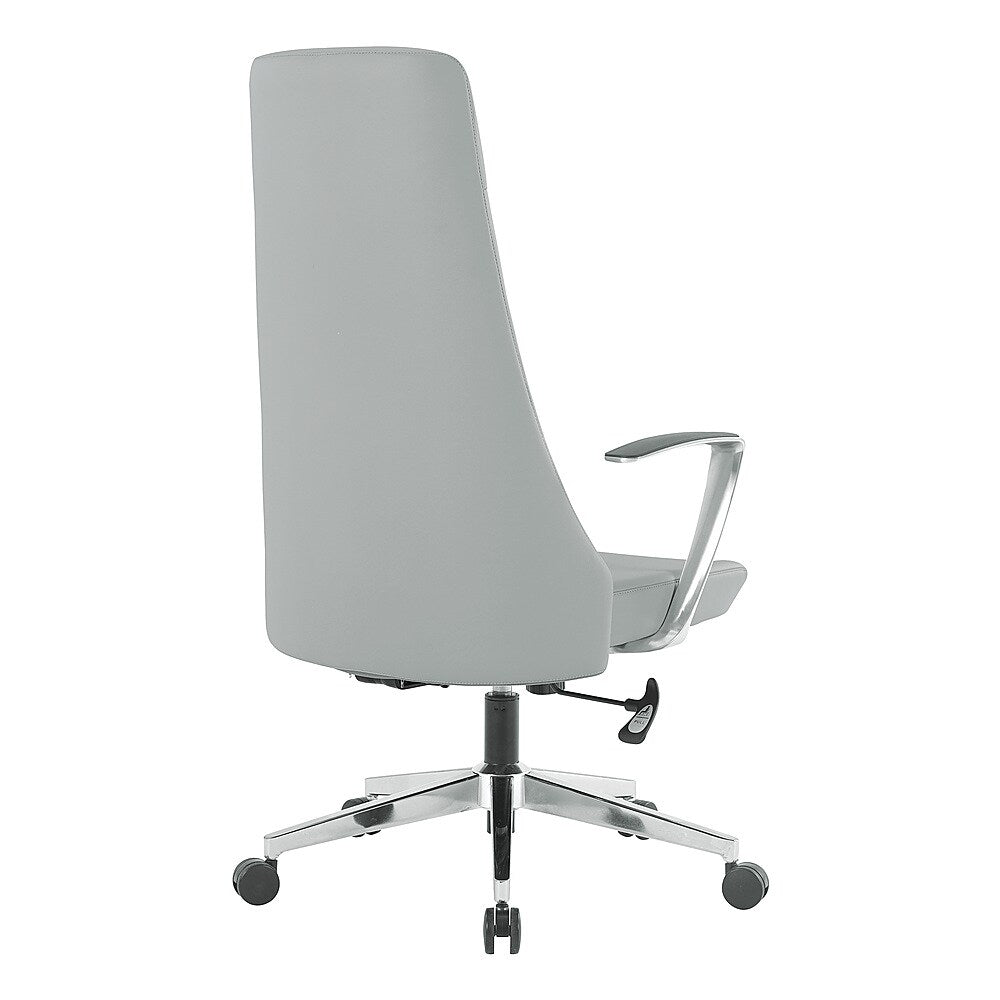 Office Star Products - High Back Antimicrobial Fabric Office Chair - Dillon Steel_2