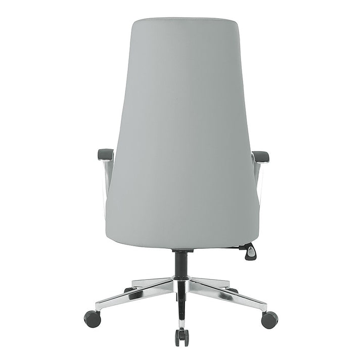 Office Star Products - High Back Antimicrobial Fabric Office Chair - Dillon Steel_8